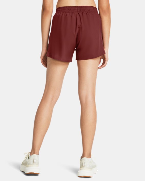 Women's UA Fly-By 3" Shorts in Red image number 1